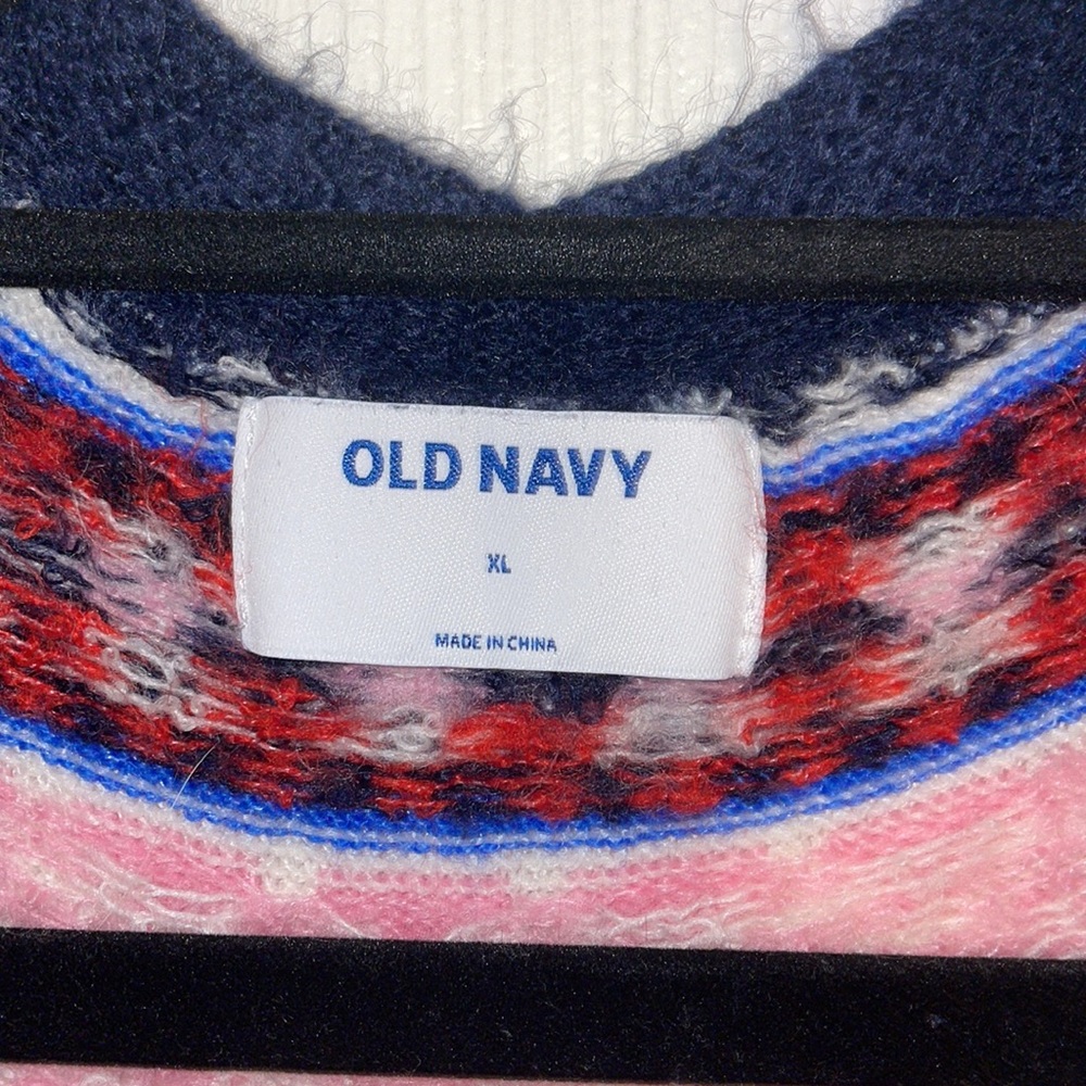 Old Navy Multicolored Pattern Stripes Cardigan. - image 3